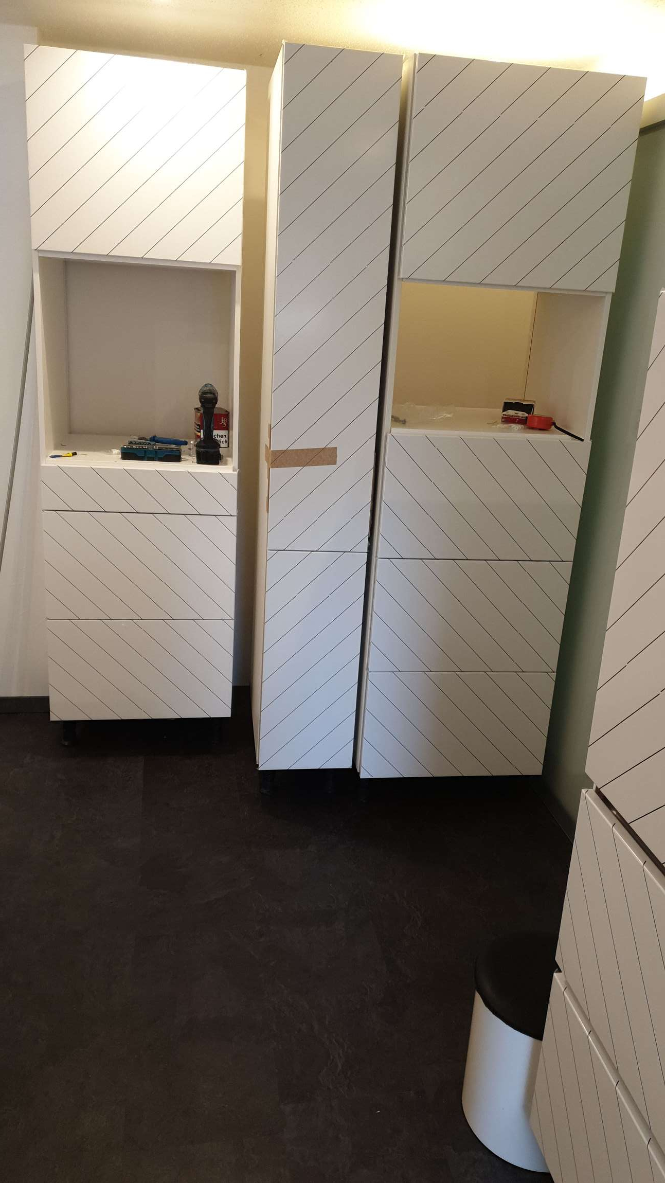 Möbel eingepackt