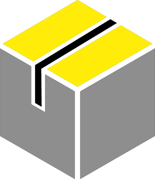 Grafik Karton mit Klebeband